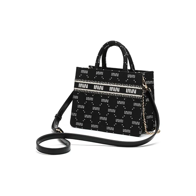 SEPTWOLVES Polyester Crossbody Bags Handbags Regular Women's Black-2