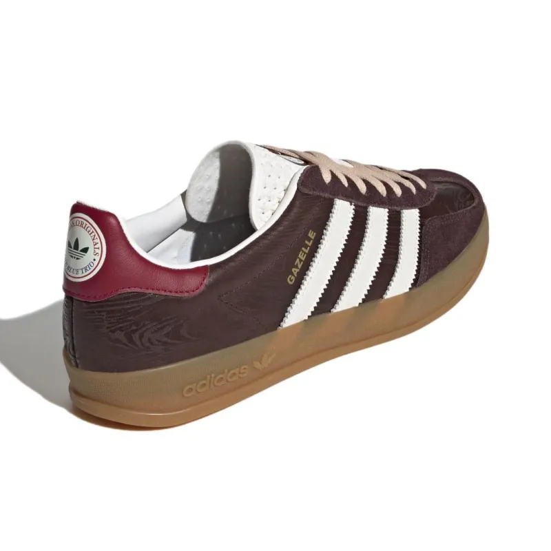 Adidas Originals GAZELLE Slip Resistant Low Top Skateboard Shoes Unisex Umber-3