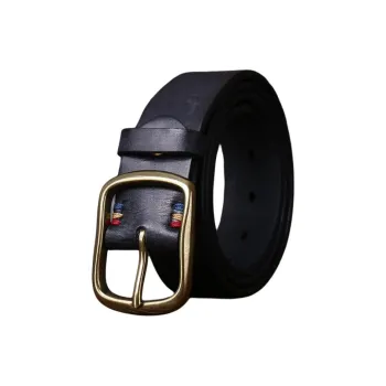 JEANSWEST Cow Leather Leather Belts Men's Width  3.8cm