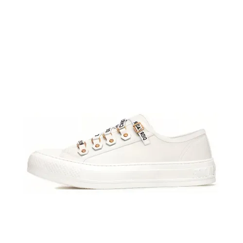 DIOR Walk'N'DIOR Low Top White Canvas Women's