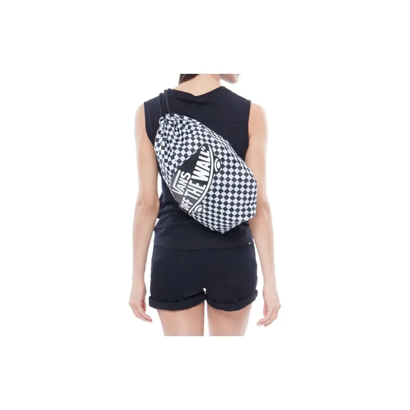 Vans Polyester Backpack Regular Unisex Black White-3