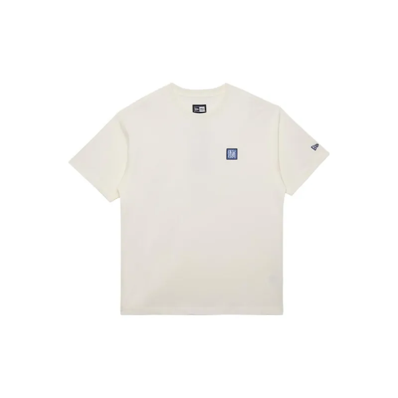 New Era Blue And White Porcelain Series T Shirts Unisex White-1