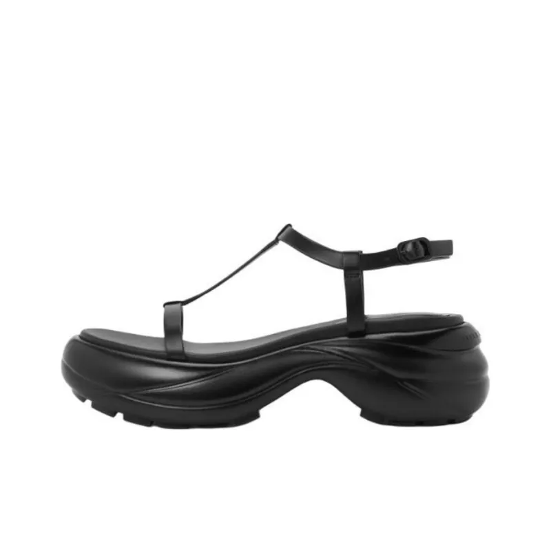 CHARLES&KEITH Small Ck One Strap Sandals 6.5cm Women's Cream Milk White/Silver-6