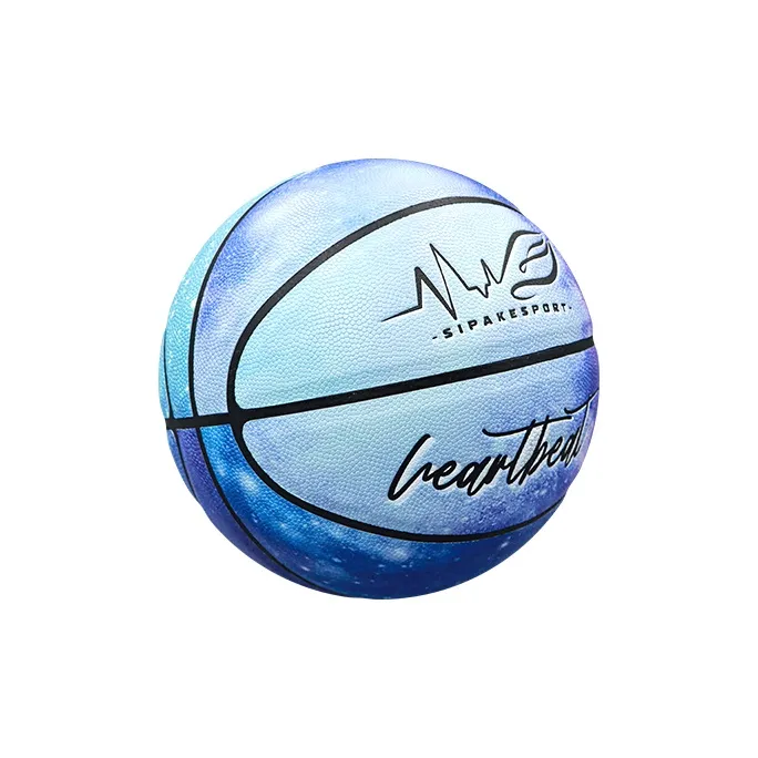 SIPAKESPORT Microfiber Leather Blue Ball Starry Sky Purple Size 7 Training Unisex-1