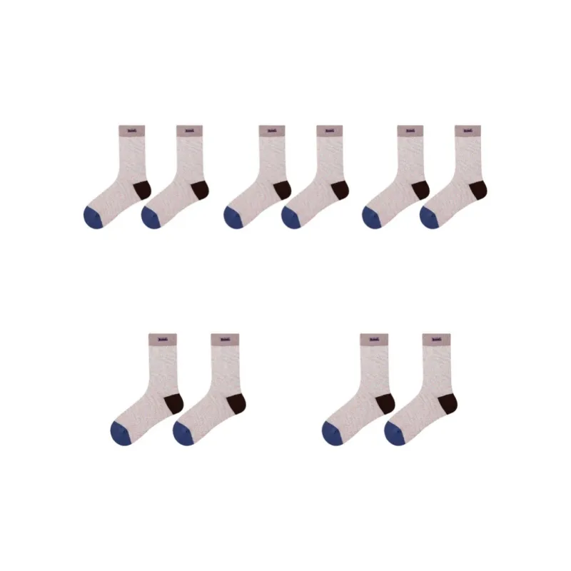 Vine Color Mid Calf Socks Women's 5 Pack-1