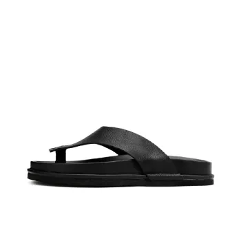Voguhomme Abrasion Resistant Flip Flops Men's Black