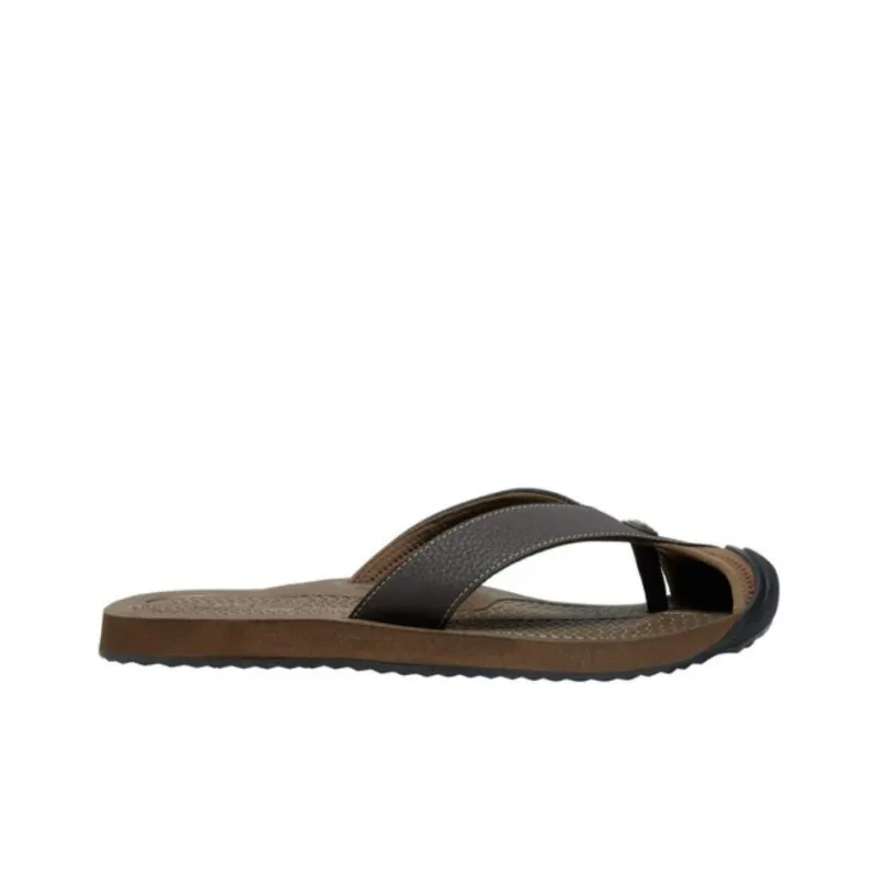 KEEN BARBADOS TG Slip Resistant Flip Flops Men's Brown-1