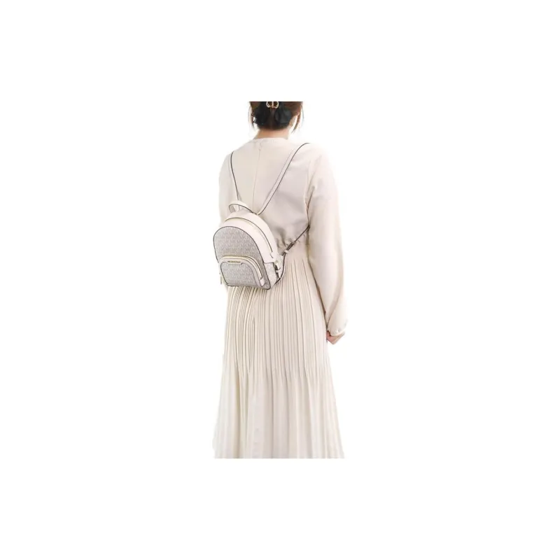 MICHAEL KORS Jaycee PVC Backpack Mini Women's Light Cream-8