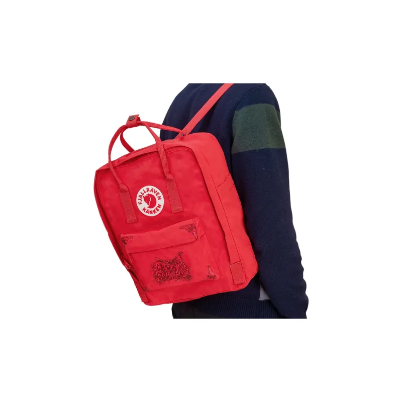 Fjallraven Kanken Polyamide Backpack Regular Men's Red-3