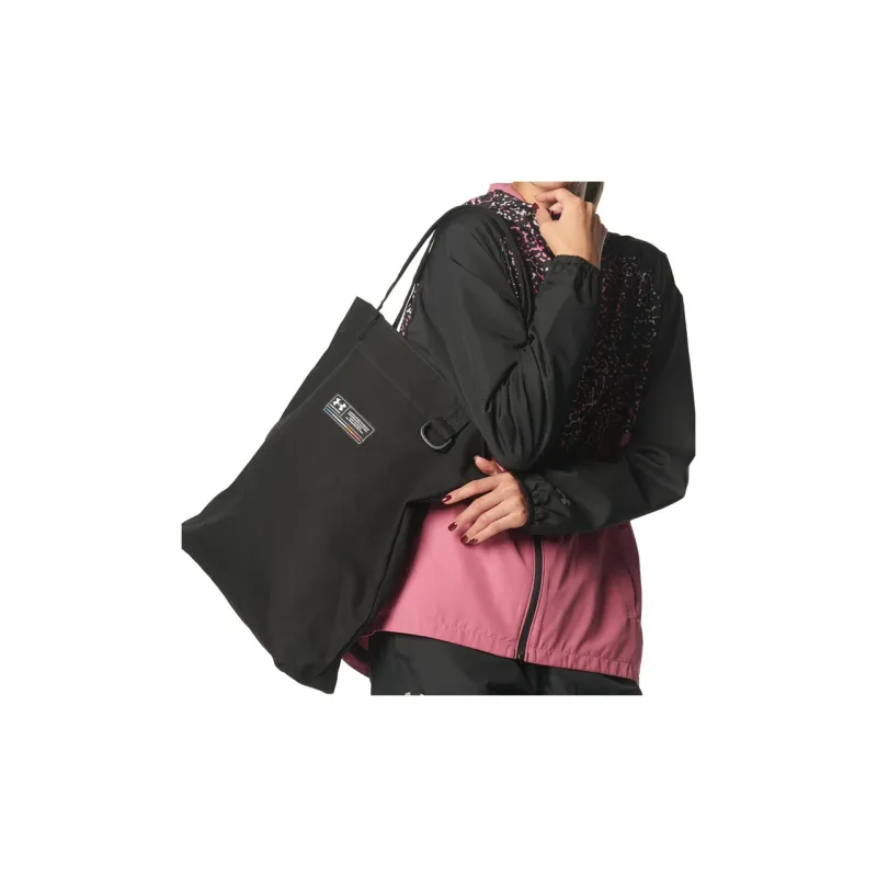 Under Armour Canvas Tote Bag, Shopping Bag, Canvas Bag, One Shoulder Handbag Regular Unisex Black-5