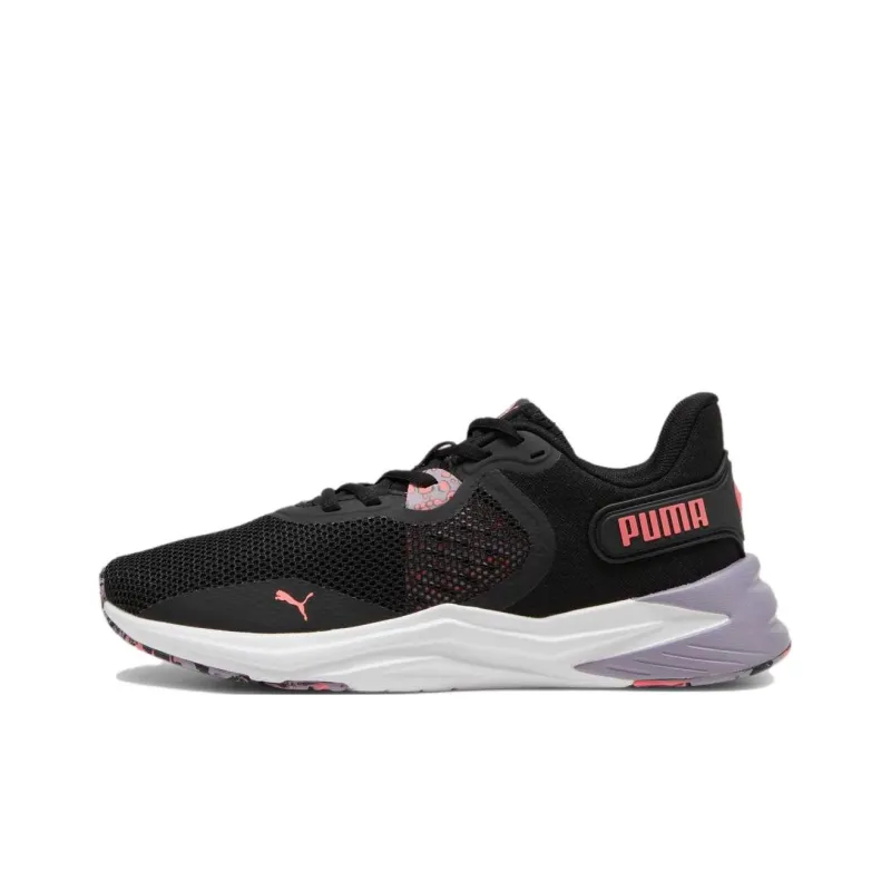 PUMA Disperse XT 3 Anti Slip Wear Resistant Low Top Training Shoes Women's Black Pink Gray-0