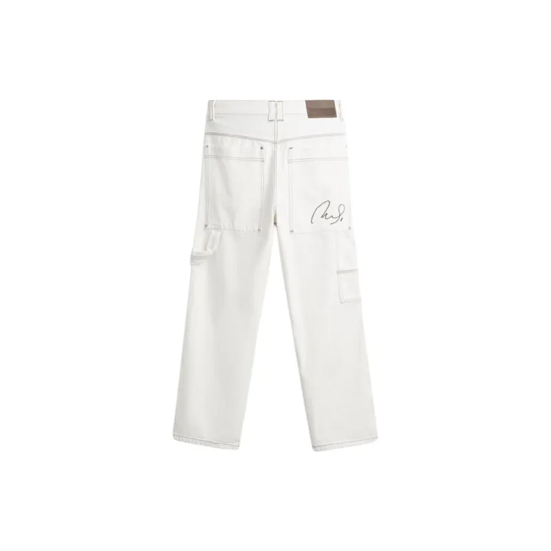 ZARA Jeans Men White-1