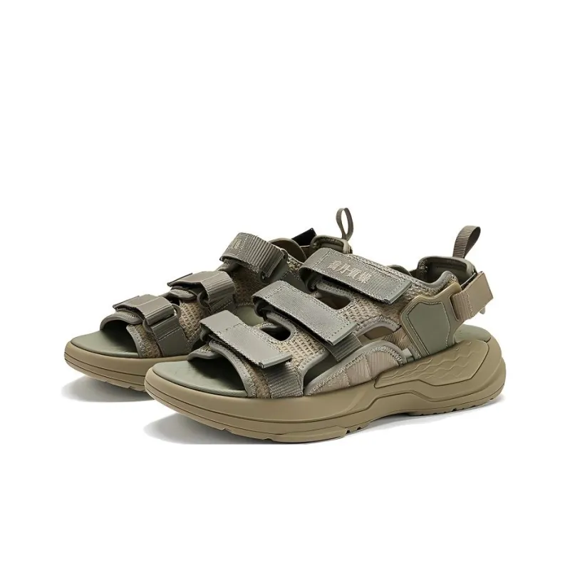 QIAODAN Beach Sandals Men's Green-2