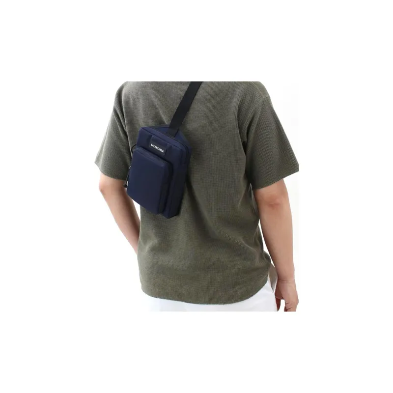 Balenciaga Explorer Nylon Crossbody Bag Shoulder Bag Men's Dark Blue-7