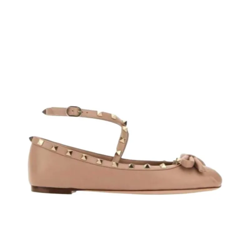 Valentino Garavani Rockstud Slip On Ballerina Shoes Women's-1