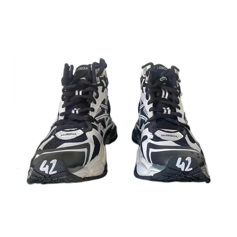 Balenciaga Runner High White Black-1