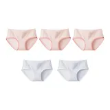O Combo-Multicolor Hem-Pink & Pink & Pink & Blue & Blue (5 Pieces)