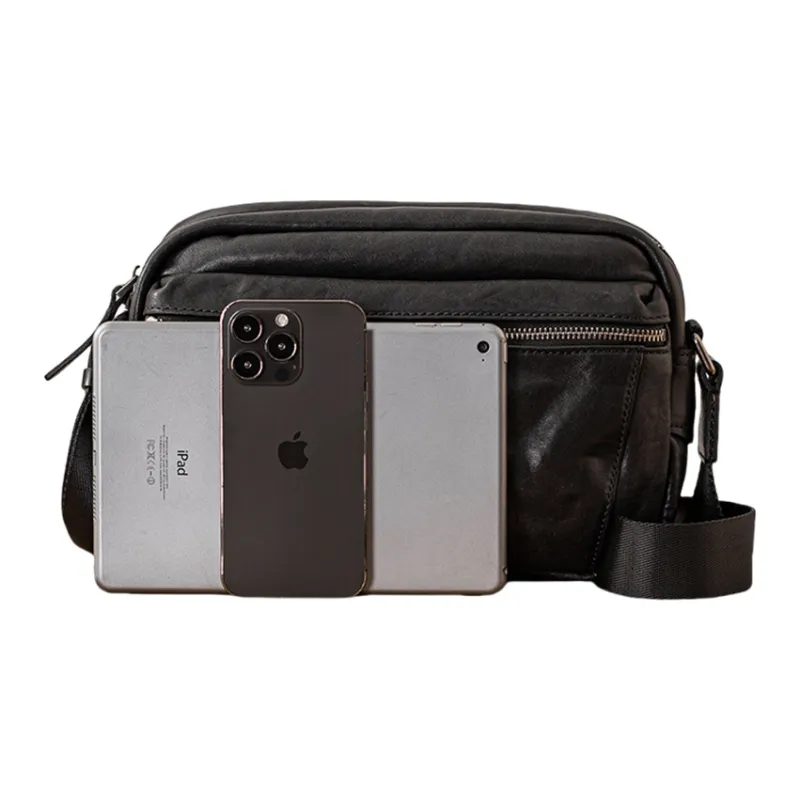 Back step Crossbody Bags Black-3