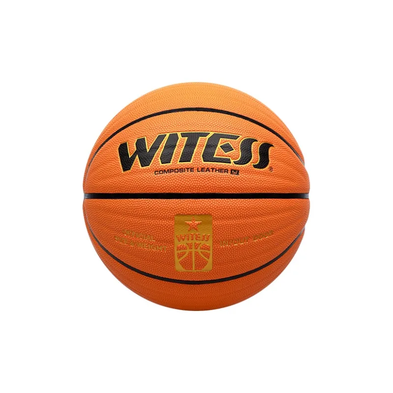 WITESS Microfiber Leather Basketball Orange Size 7 Training Unisex-3