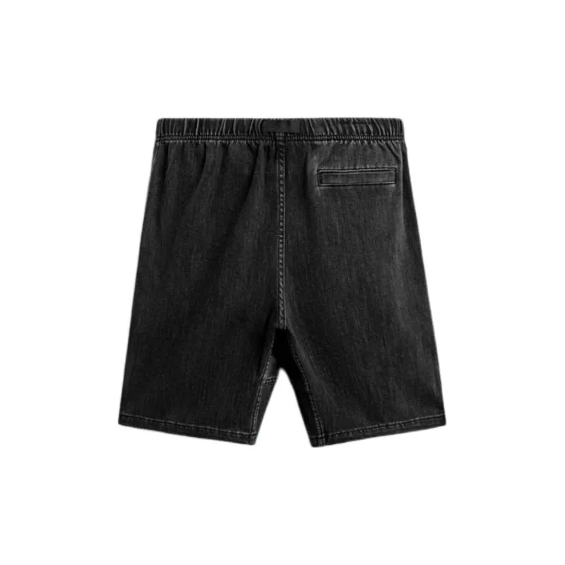 ZARA Denim Shorts Men Black-1