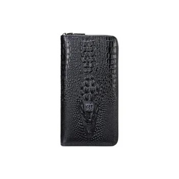TTaG．baG Top Grain Cow Leather Anti-Magnetic Anti-Theft Passport Wallet With Coin Purse Men's Black/Coffee