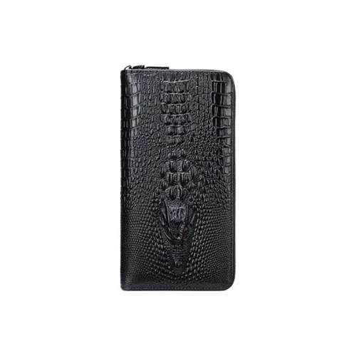 TTaG．baG Top Grain Cow Leather Anti-Magnetic Anti-Theft Passport Wallet With Coin Purse Men's Black/Coffee