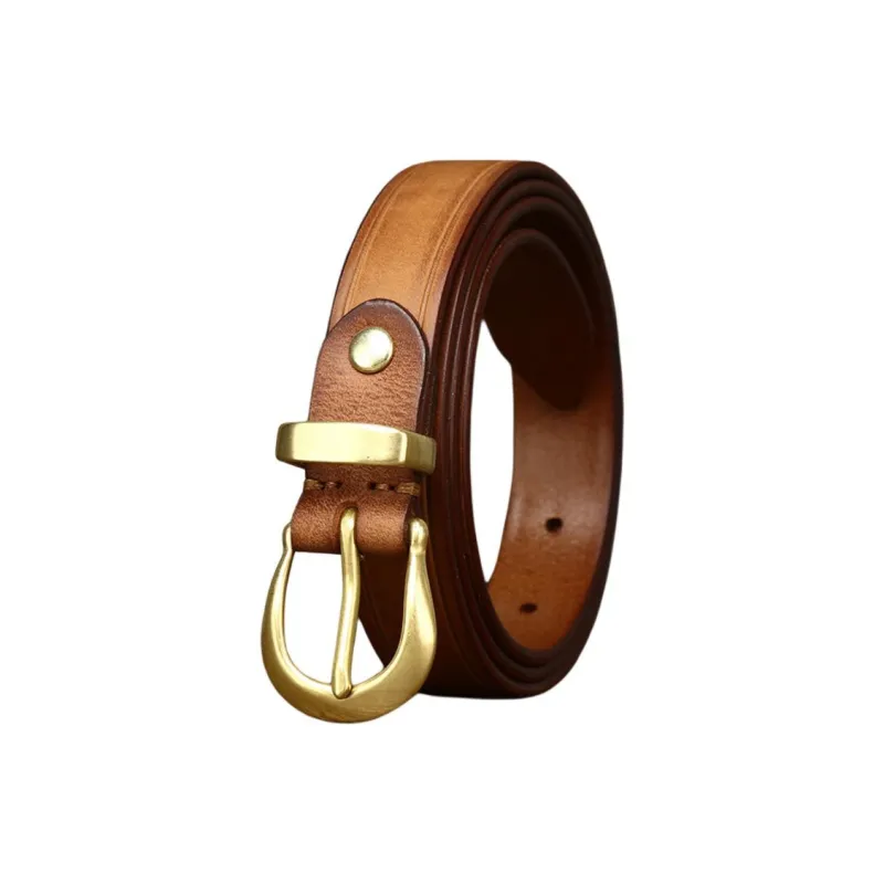 JEANSWEST Top Grain Cow Leather Leather Belts Women's 2.4-4