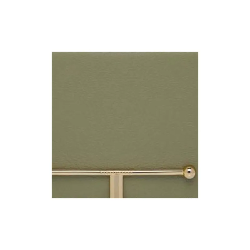 Strathberry Calfskin Wallet Large Size Women's Green-4