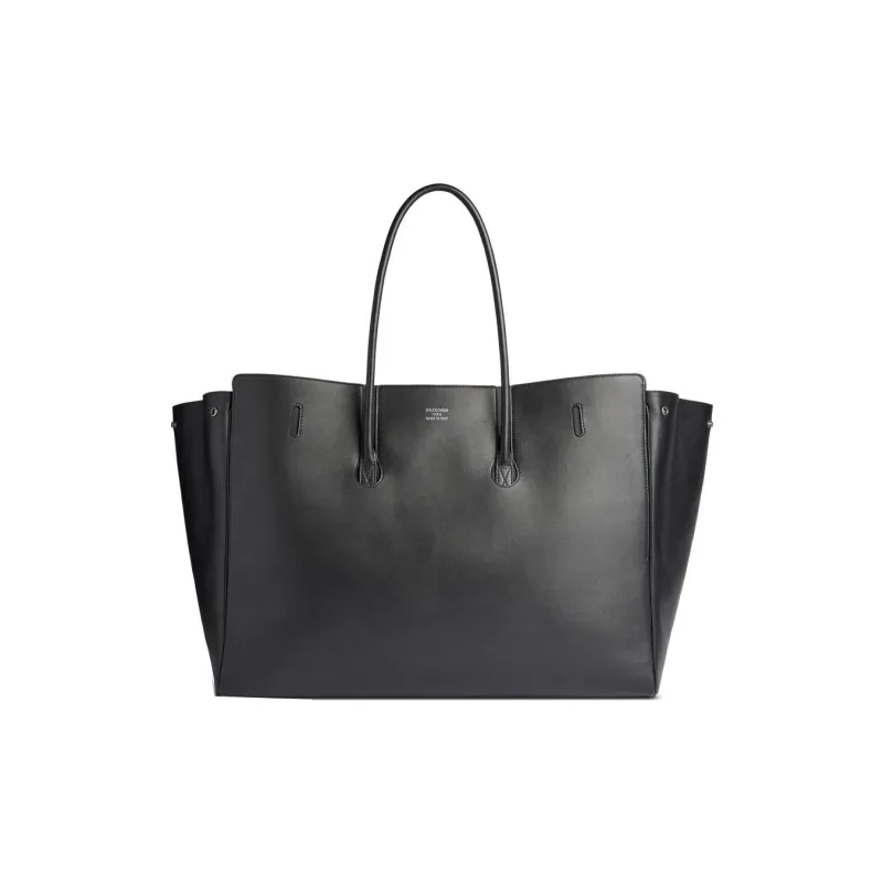 Balenciaga Bel Air Xl Carry All Bag Aged Silver Hardware Black-3