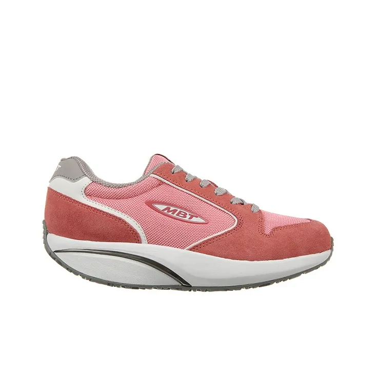 MBT Breathable Anti Slip And Wear Resistant Height Increasing Low Top Casual Shoes Women's Pink-1