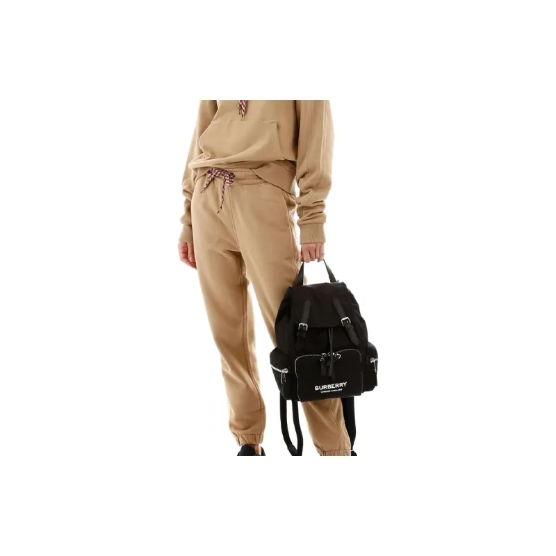 Burberry Nylon Canvas Backpack Women's Black-8