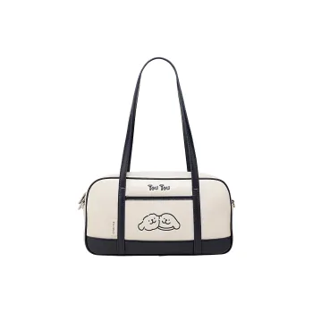 TOUTOU Maltese Collaboration PU Shoulder Bag Large Size Women's Prussian Blue