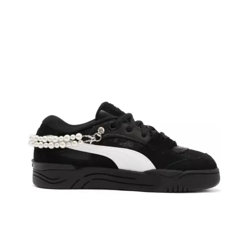 PUMA 180 Slip Resistant Low Top Casual Shoes Women's Black-1