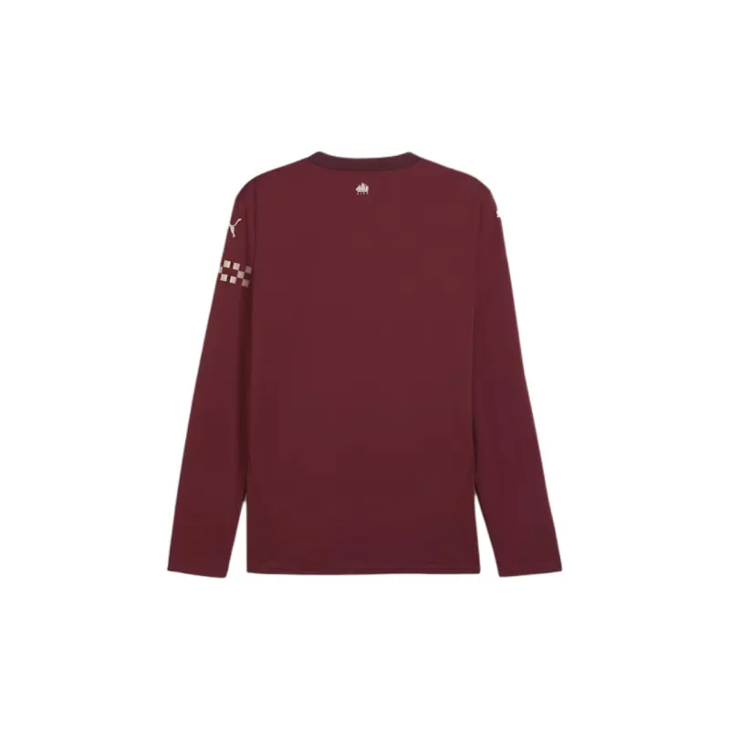 PUMA Manchester City 24/25 Third Long Sleeve Jersey Soccer Jersey Men's Dark Red-1