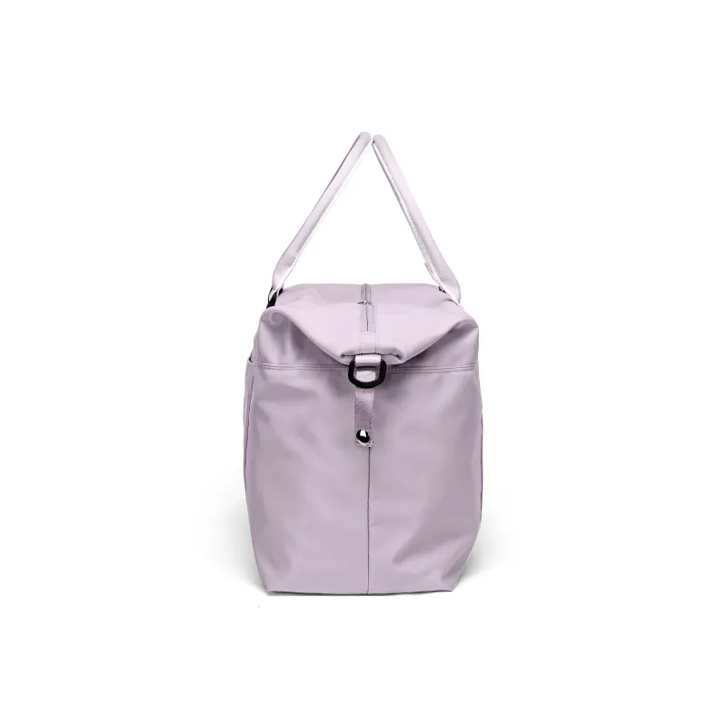 JEANSWEST Fabric One Shoulder Portable, Travel Bag Unisex Black/Purple-1