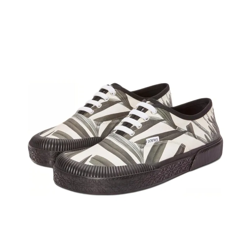 LOEWE Terra Vulca Low Top Canvas Shoes Men's Green-2