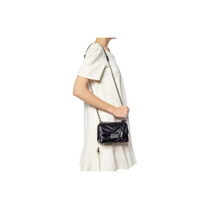 MICHAEL KORS Cece Leather Crossbody Bag, Shoulder Bag Mini Women's Black-5