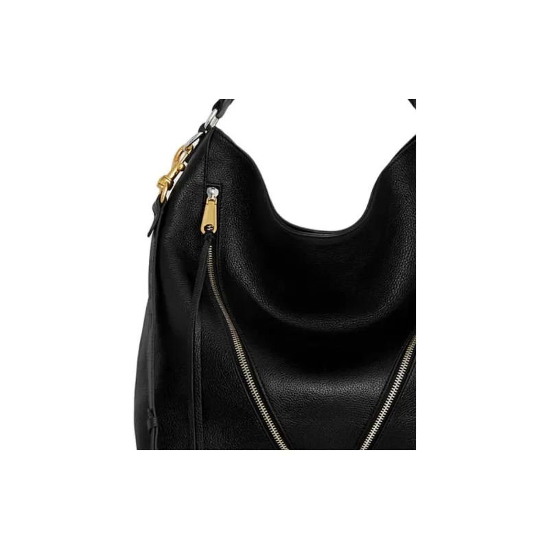 REBECCA MINKOFF Genuine Leather Handbag Shoulder Bag Women's Black-3