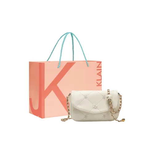 JANE KLAIN Synthetic Leather Crossbody Bag Regular Women's White/Pink/Green