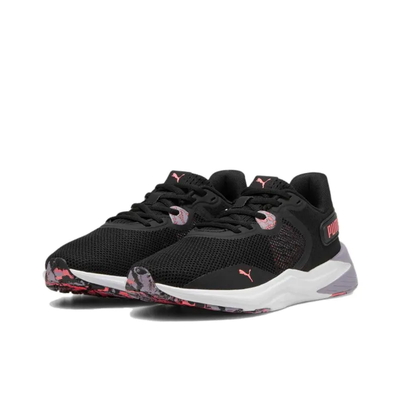 PUMA Disperse XT 3 Anti Slip Wear Resistant Low Top Training Shoes Women's Black Pink Gray-2