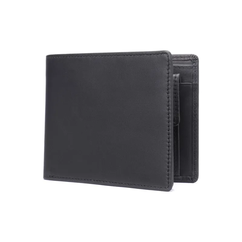 TTaG．baG Cow Leather Wallet Men's Coffee/Oil Coffee/Black/Black Fine Grained-5