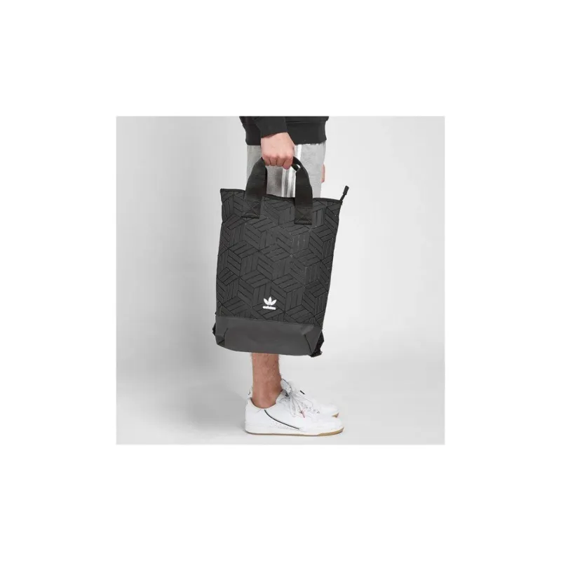 Adidas Originals Artificial Leather Backpack Unisex Pure Black-4