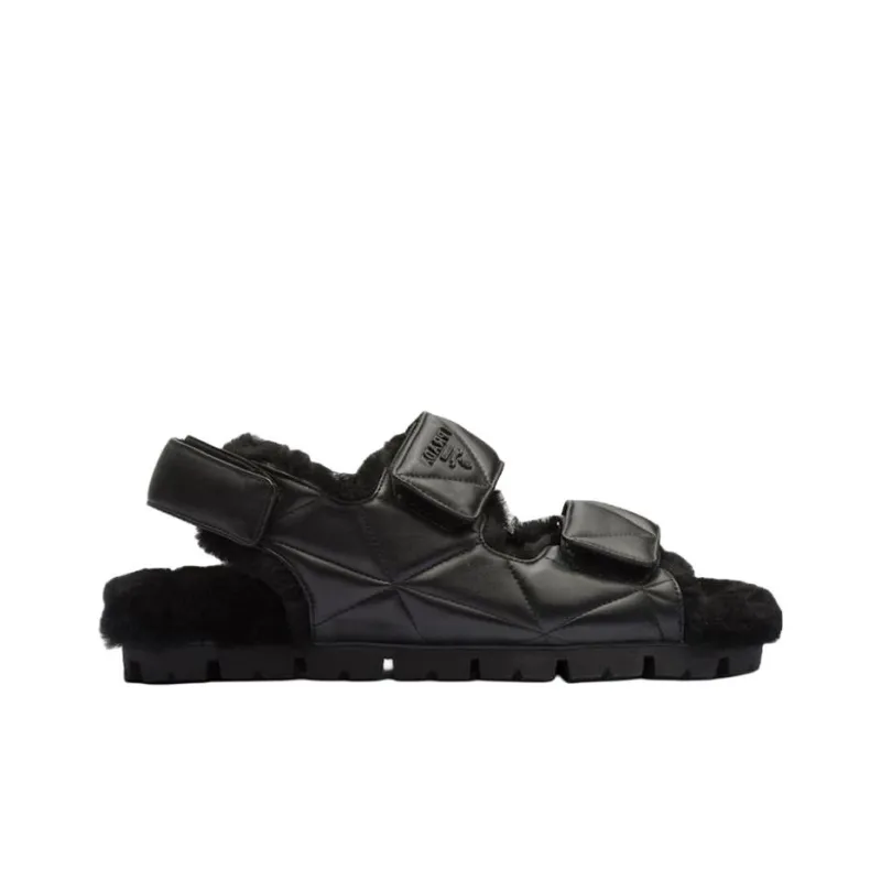 PRADA Beach Sandals Women's Black-1