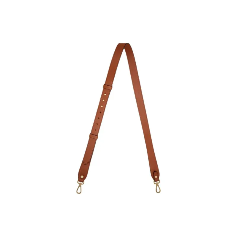 Strathberry Cow Leather Bag Straps Women's Chestnut-0