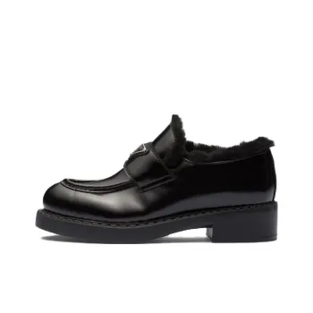 PRADA Brushed Leather Loafers
