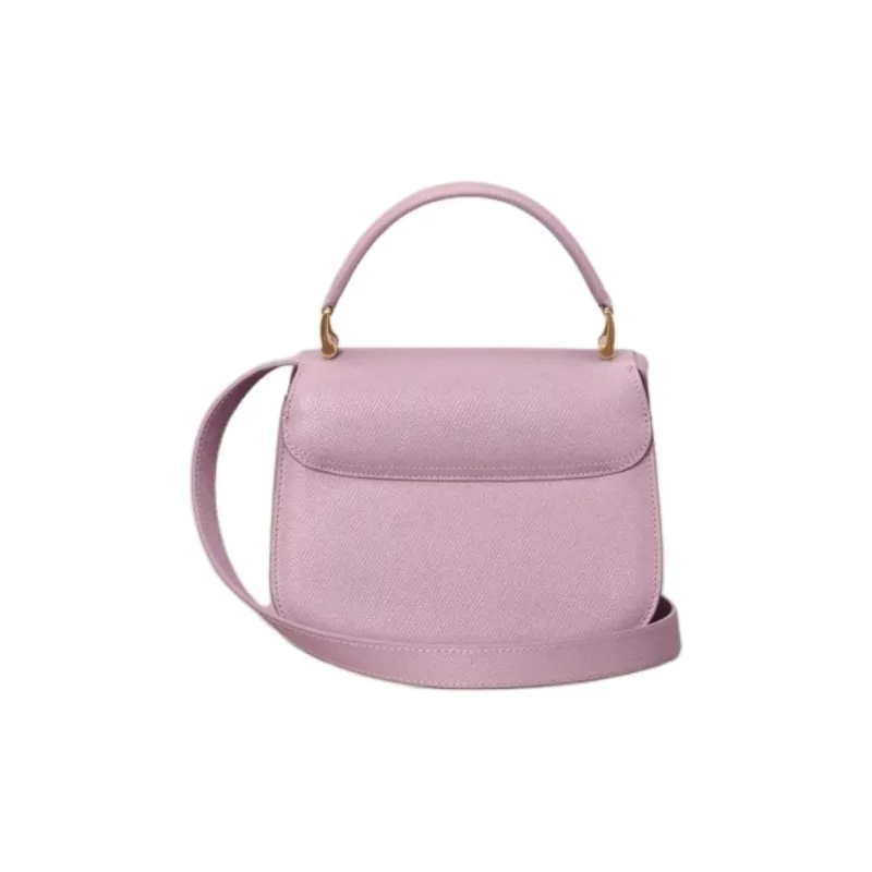AMIPARIS Cow Leather Portable Crossbody Bag, Shoulder Bag Mini Women's Purple-2
