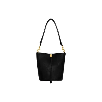 REBECCA MINKOFF Leather Bucket Bag Handbag Shoulder Bag Women's Black