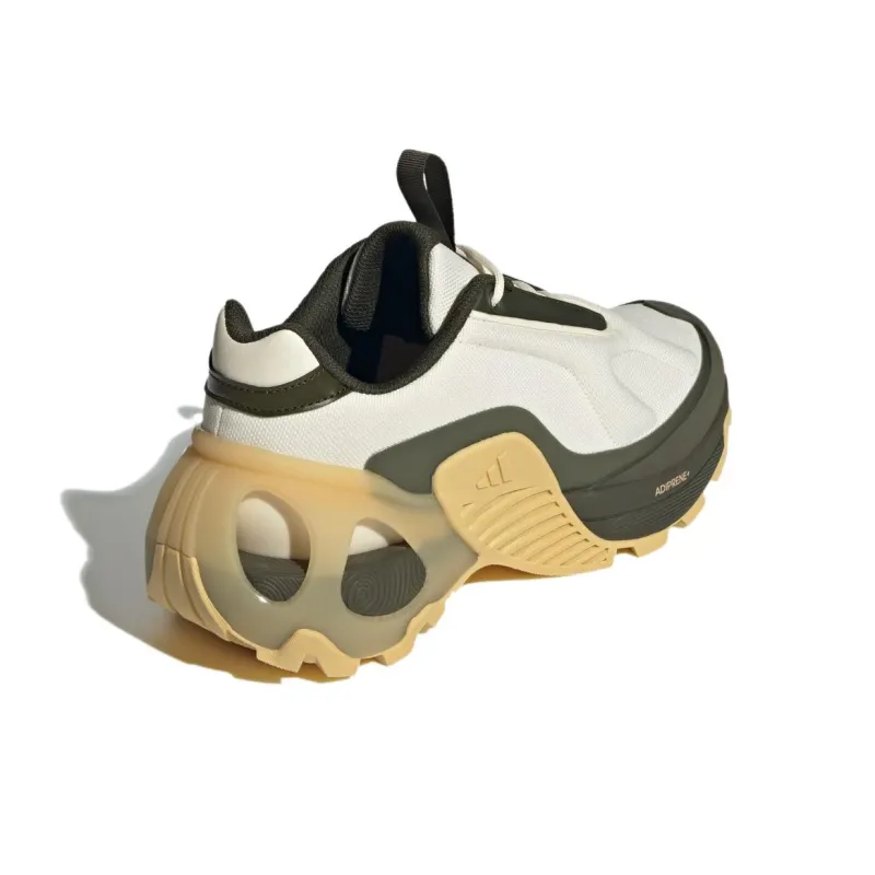 Adidas Anti Slip Wear Resistant Low Top Casual Running Shoes Unisex White Yellow Green-5