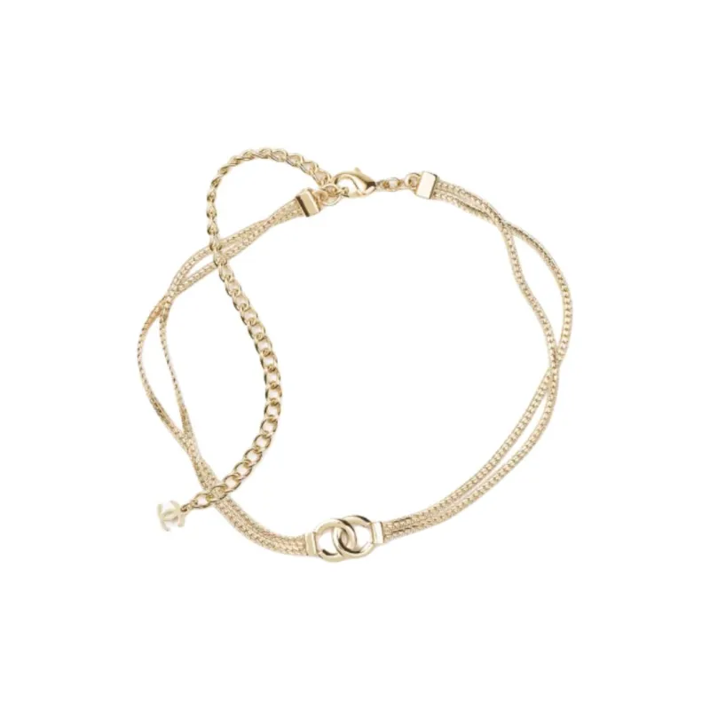 CHANEL Metal Necklaces Unisex Gold-0