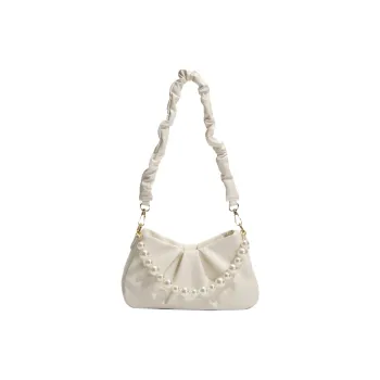 Carksky PU Shoulder Bag Women's Ecru
